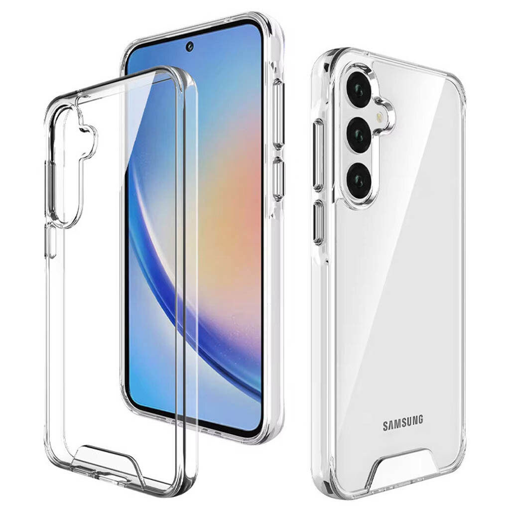 Чехол (накладка) Samsung A075 Galaxy A07, BeCover Space Case, Прозрачный - № 3 Чехол (накладка) Samsung A075 Galaxy A07, BeCover Space Case, Прозрачный - № 3