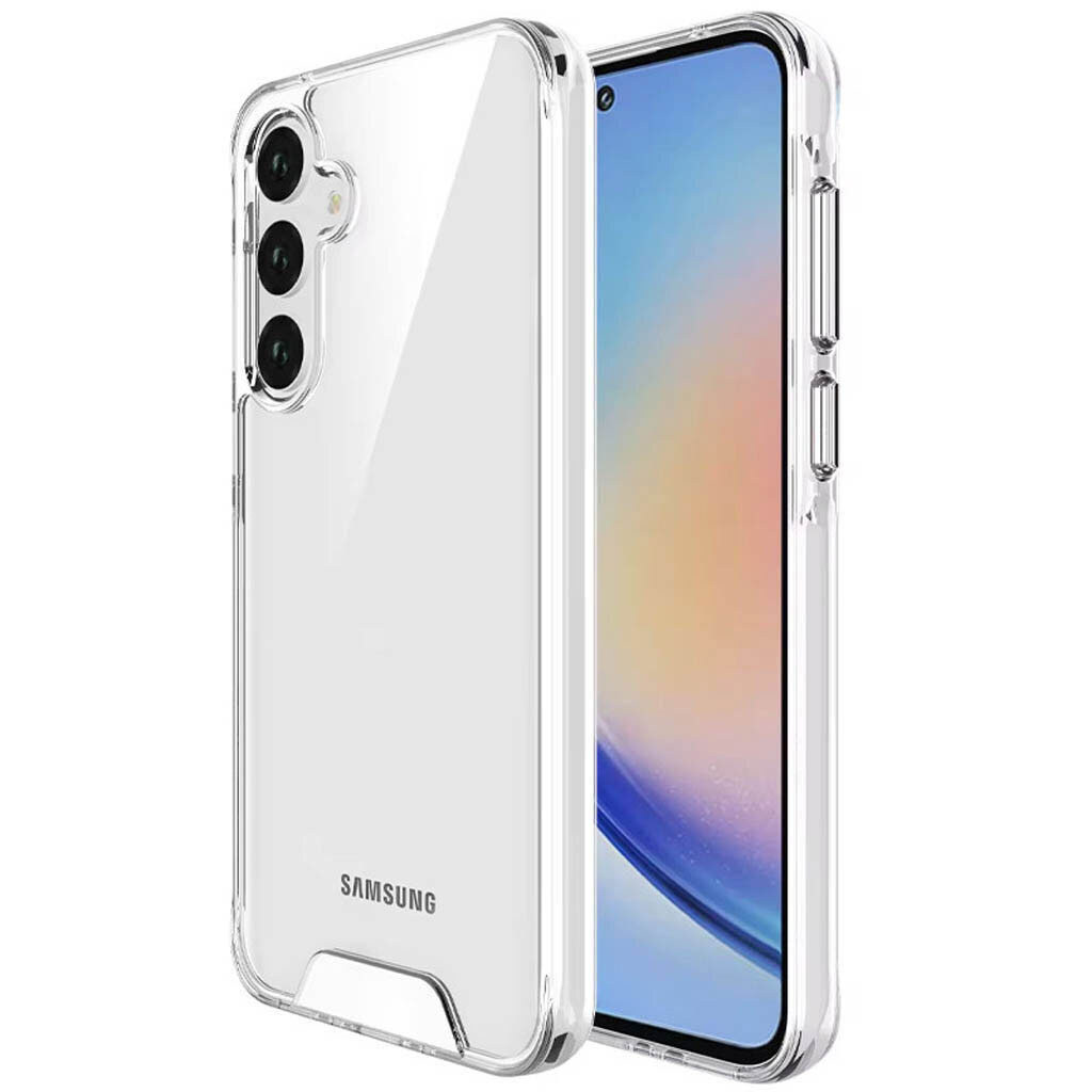 Чехол (накладка) Samsung A175 Galaxy A17 4G, BeCover Space Case, Прозрачный - № 2 Чехол (накладка) Samsung A175 Galaxy A17 4G, BeCover Space Case, Прозрачный - № 2