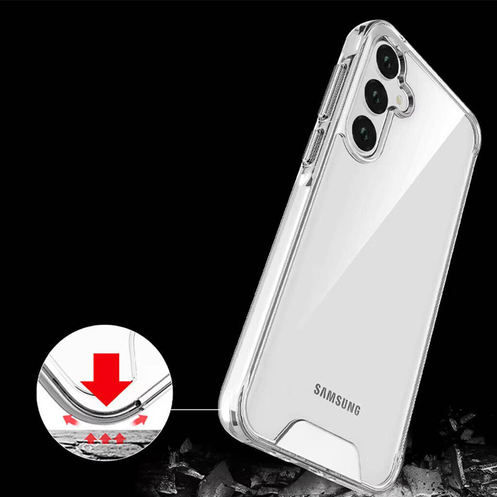 Чехол (накладка) Samsung A175 Galaxy A17 4G, BeCover Space Case, Прозрачный - № 4 Чехол (накладка) Samsung A175 Galaxy A17 4G, BeCover Space Case, Прозрачный - № 4