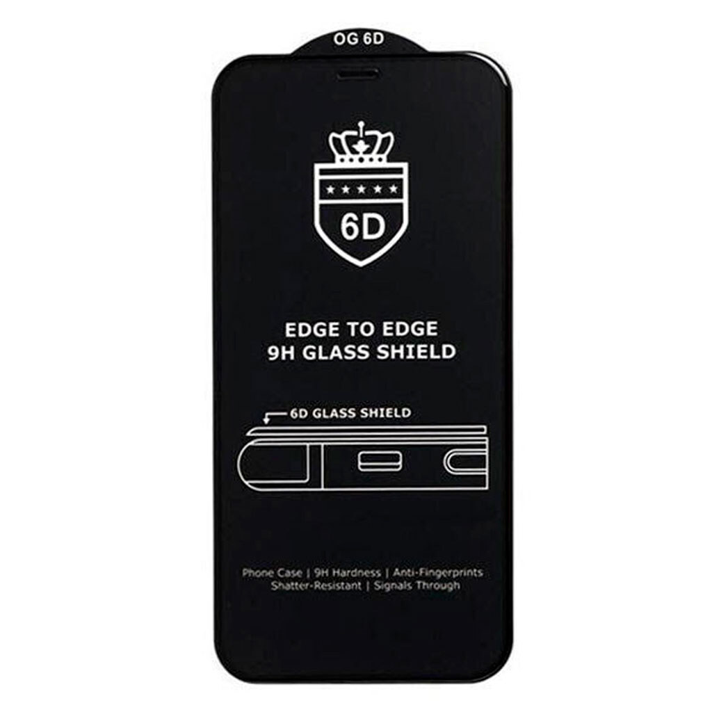 Защитное стекло Motorola G06 Power, Glass Crown, 6D, Черный - № 1 Защитное стекло Motorola G06 Power, Glass Crown, 6D, Черный - № 1