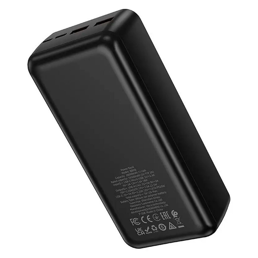 Портативная батарея (Power Bank) Borofone BJ80B, 30000 mAh, Черный - № 3 Портативная батарея (Power Bank) Borofone BJ80B, 30000 mAh, Черный - № 3