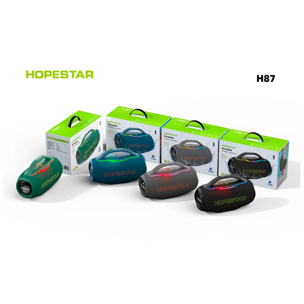 Портативная колонка Hopestar H87, Зеленый - № 2 Портативная колонка Hopestar H87, Зеленый - № 2