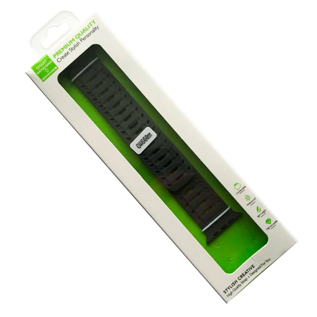 Ремінець Apple Watch 42 / Watch 44, Mountain Armor, Black-Wine Red, Чорний - № 2 Ремінець Apple Watch 42 / Watch 44, Mountain Armor, Black-Wine Red, Чорний - № 2