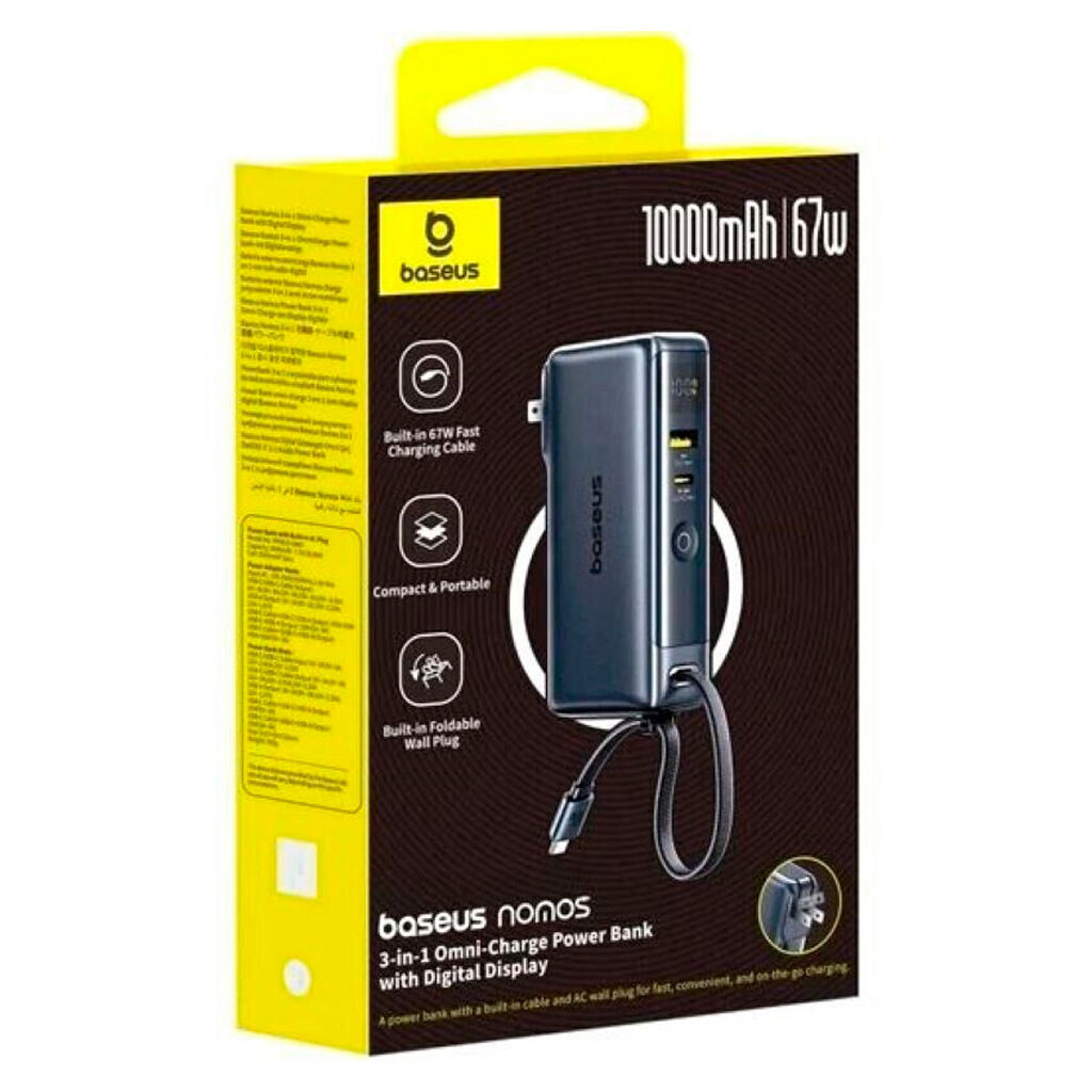 Портативная батарея (Power Bank) Baseus P10078807123-00 Nomos NT11 Omni, 10000 mAh, Черный - № 7 Портативная батарея (Power Bank) Baseus P10078807123-00 Nomos NT11 Omni, 10000 mAh, Черный - № 7
