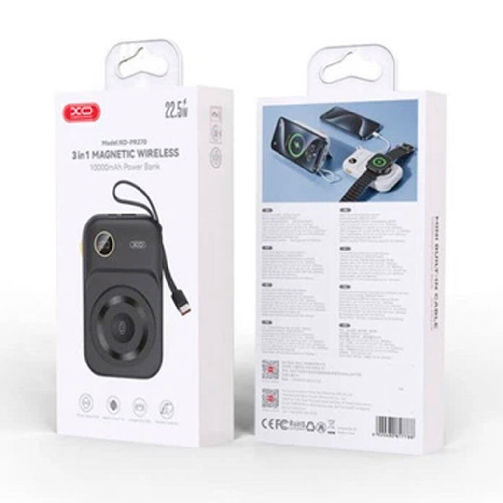 Портативная батарея (Power Bank) XO PR270, 10000 mAh, Черный - № 4 Портативная батарея (Power Bank) XO PR270, 10000 mAh, Черный - № 4