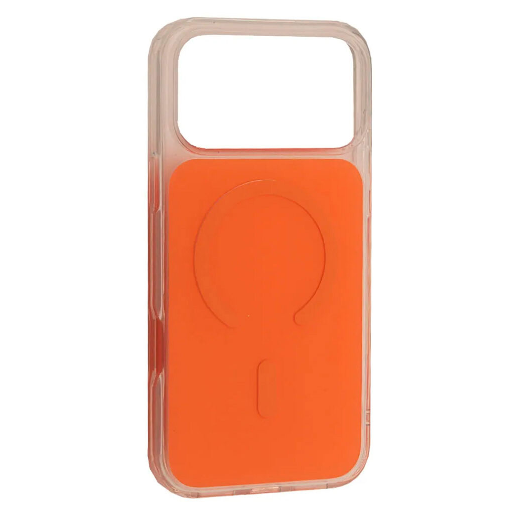 Чехол (накладка) Apple iPhone 17 Pro, Clear Color, MagSafe, Оранжевый - № 1 Чехол (накладка) Apple iPhone 17 Pro, Clear Color, MagSafe, Оранжевый - № 1