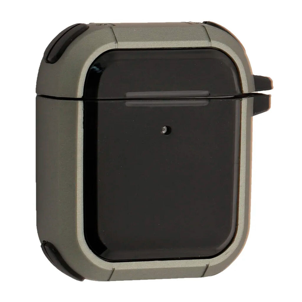 Чехол (накладка) Apple AirPods / AirPods 2, Bodyguard, Black-Green, Зеленый - № 1 Чехол (накладка) Apple AirPods / AirPods 2, Bodyguard, Black-Green, Зеленый - № 1