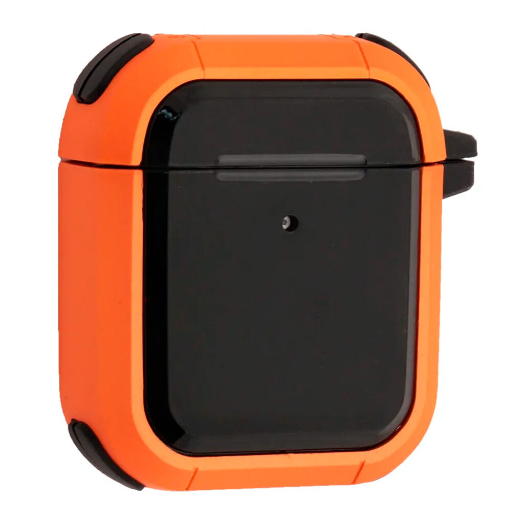 Чехол (накладка) Apple AirPods / AirPods 2, Bodyguard, Black-Orange, Оранжевый - № 1 Чехол (накладка) Apple AirPods / AirPods 2, Bodyguard, Black-Orange, Оранжевый - № 1
