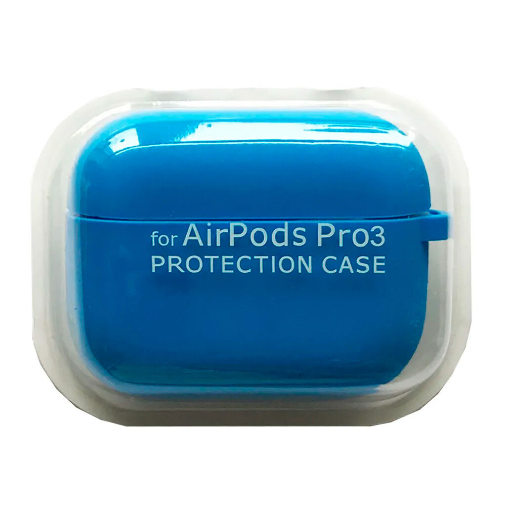 Чехол (накладка) Apple AirPods Pro 3, Silicone Classic Case, Синий - № 1 Чехол (накладка) Apple AirPods Pro 3, Silicone Classic Case, Синий - № 1