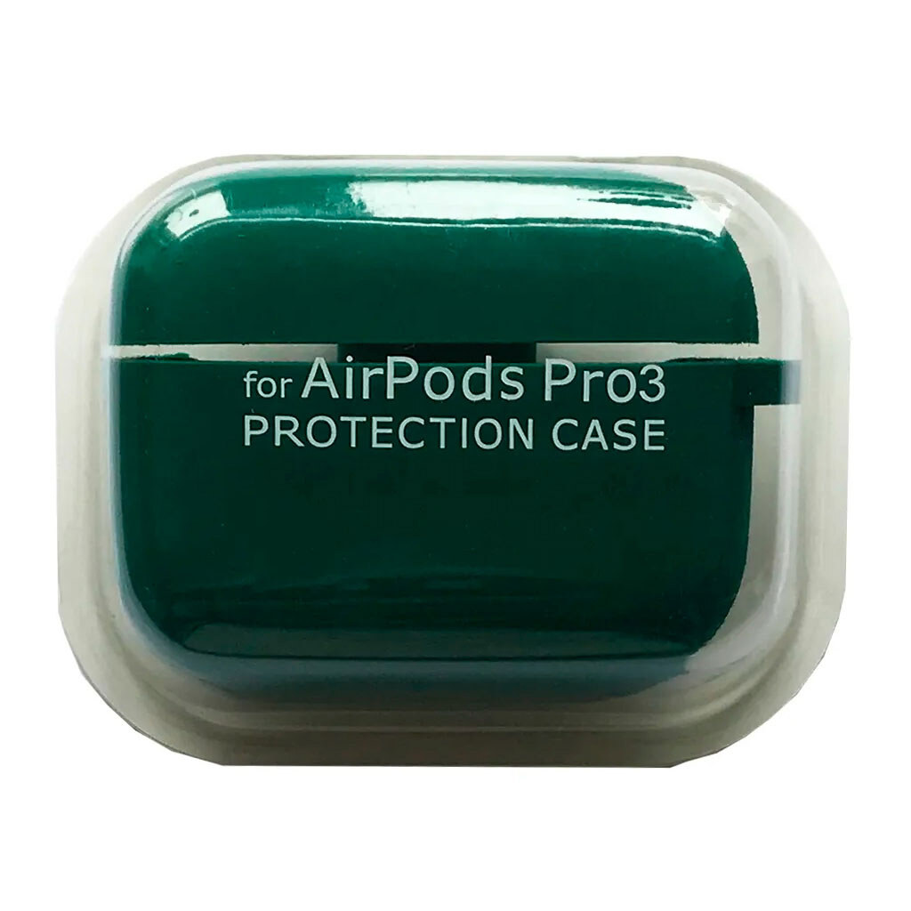 Чехол (накладка) Apple AirPods Pro 3, Silicone Classic Case, Dark Green, Зеленый - № 1 Чехол (накладка) Apple AirPods Pro 3, Silicone Classic Case, Dark Green, Зеленый - № 1