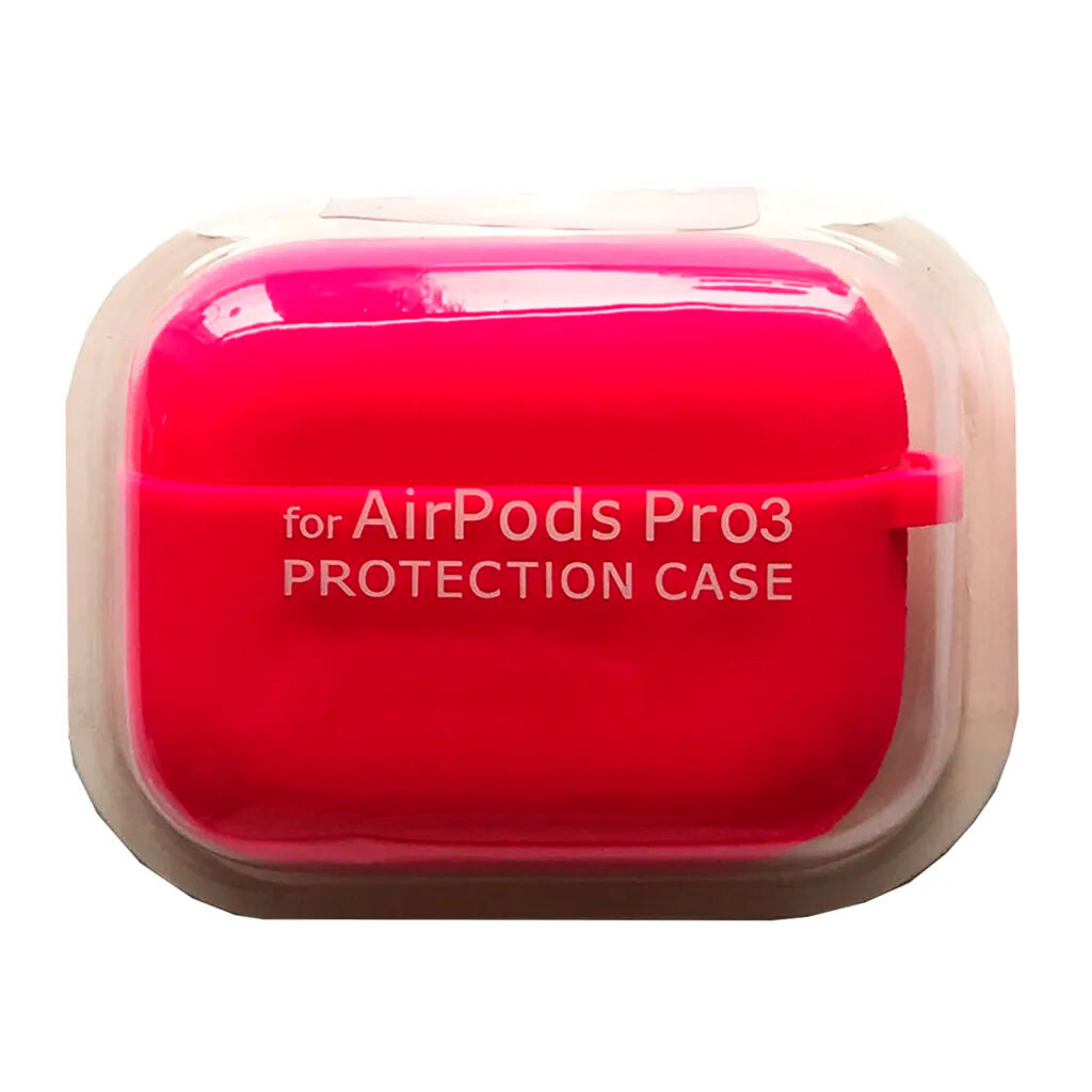 Чехол (накладка) Apple AirPods Pro 3, Silicone Classic Case, Hot Pink, Розовый - № 1 Чехол (накладка) Apple AirPods Pro 3, Silicone Classic Case, Hot Pink, Розовый - № 1