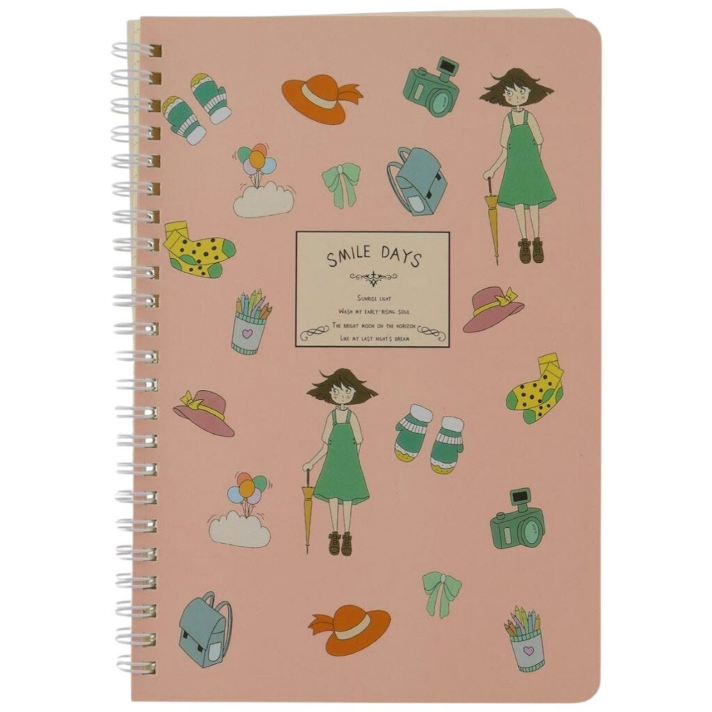 Блокнот на спирали с пастельной обложкой, в ассортименте - № 4 Блокнот на спирали с пастельной обложкой, в ассортименте - № 4