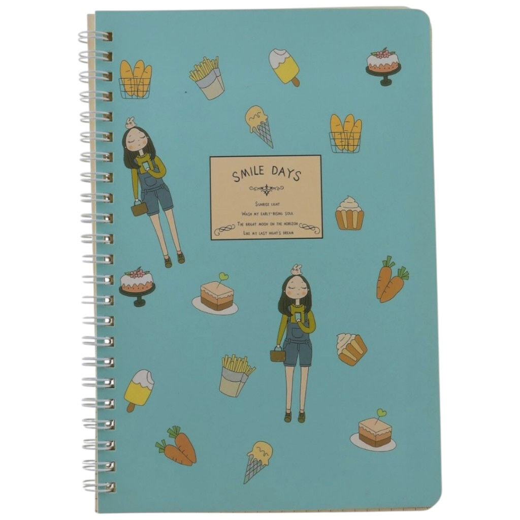 Блокнот на спирали с пастельной обложкой, в ассортименте - № 6 Блокнот на спирали с пастельной обложкой, в ассортименте - № 6