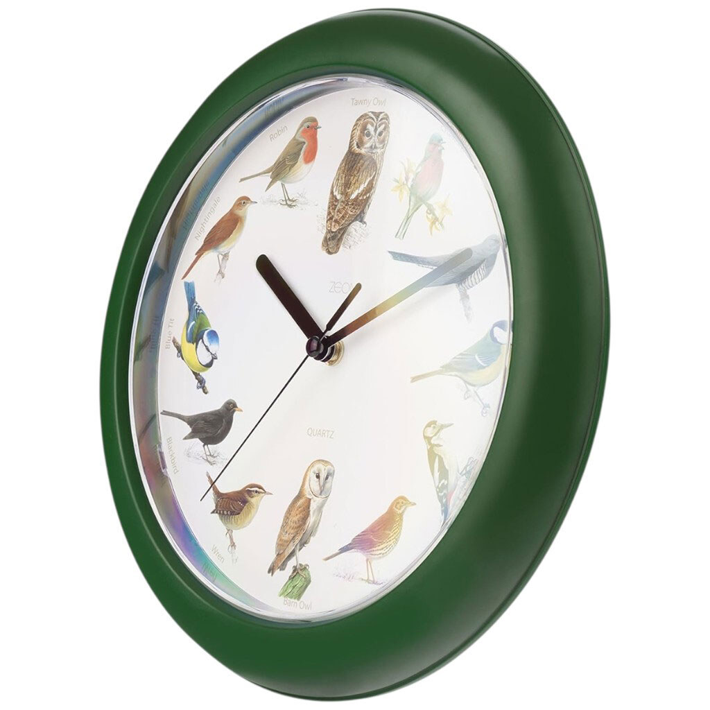 Часы настенные круглые со звуком птичек - № 2 Часы настенные круглые со звуком птичек - № 2