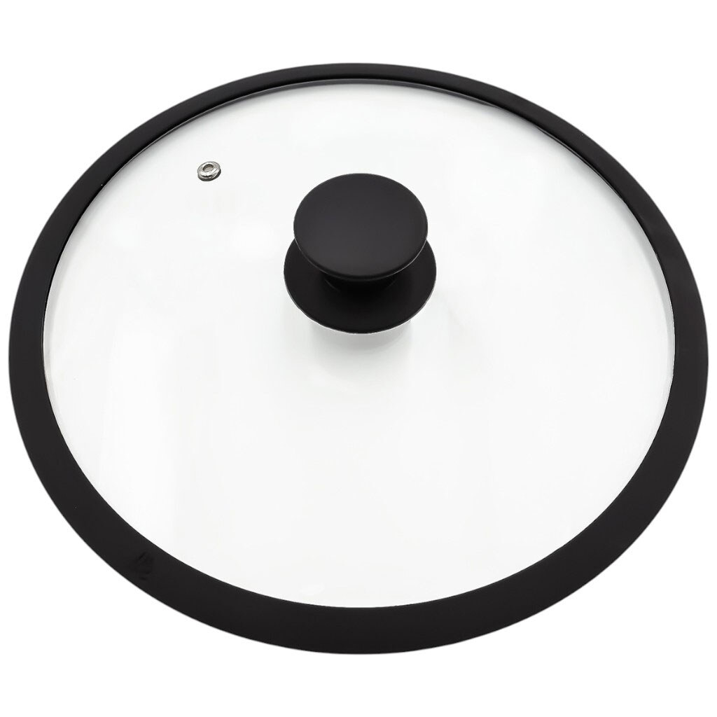 Крышка универсальная стеклянная с силиконовым ободком, d=26 см - № 1 Крышка универсальная стеклянная с силиконовым ободком, d=26 см - № 1