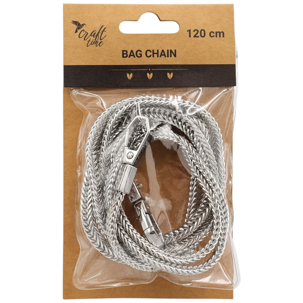 Цепочка для сумки металлическая из карабиномы Craft time - № 1 Цепочка для сумки металлическая из карабиномы Craft time - № 1