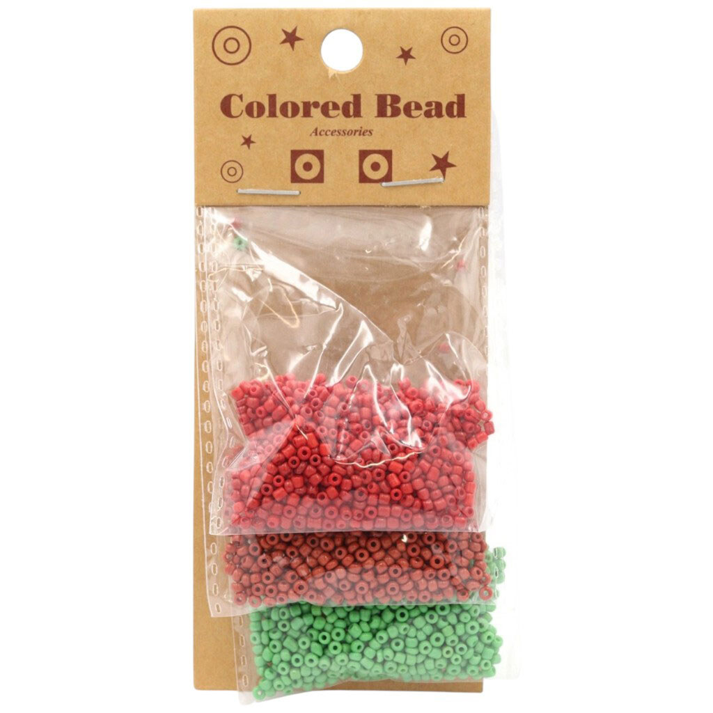 Набір бісеру для рукоділля в пакетах, 3 кольори - № 1 Набір бісеру для рукоділля в пакетах, 3 кольори - № 1