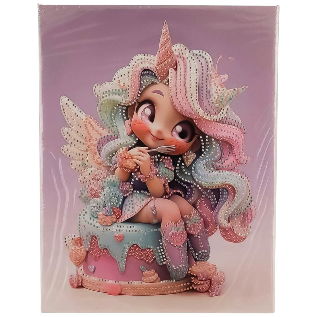 Алмазна мозаїка на підрамнику, 20х20 см - № 4 Алмазна мозаїка на підрамнику, 20х20 см - № 4