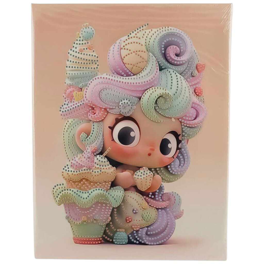 Алмазна мозаїка на підрамнику, 20х20 см - № 5 Алмазна мозаїка на підрамнику, 20х20 см - № 5