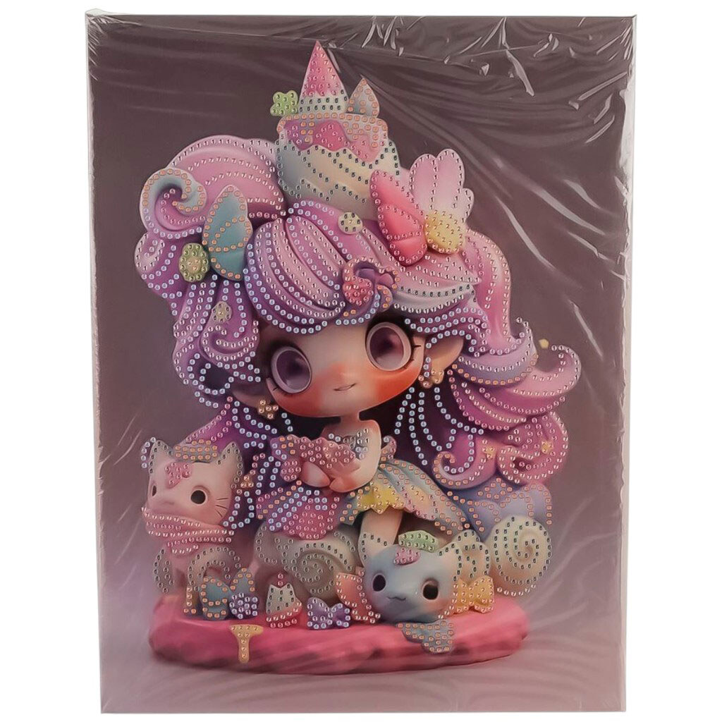 Алмазна мозаїка на підрамнику, 20х20 см - № 8 Алмазна мозаїка на підрамнику, 20х20 см - № 8