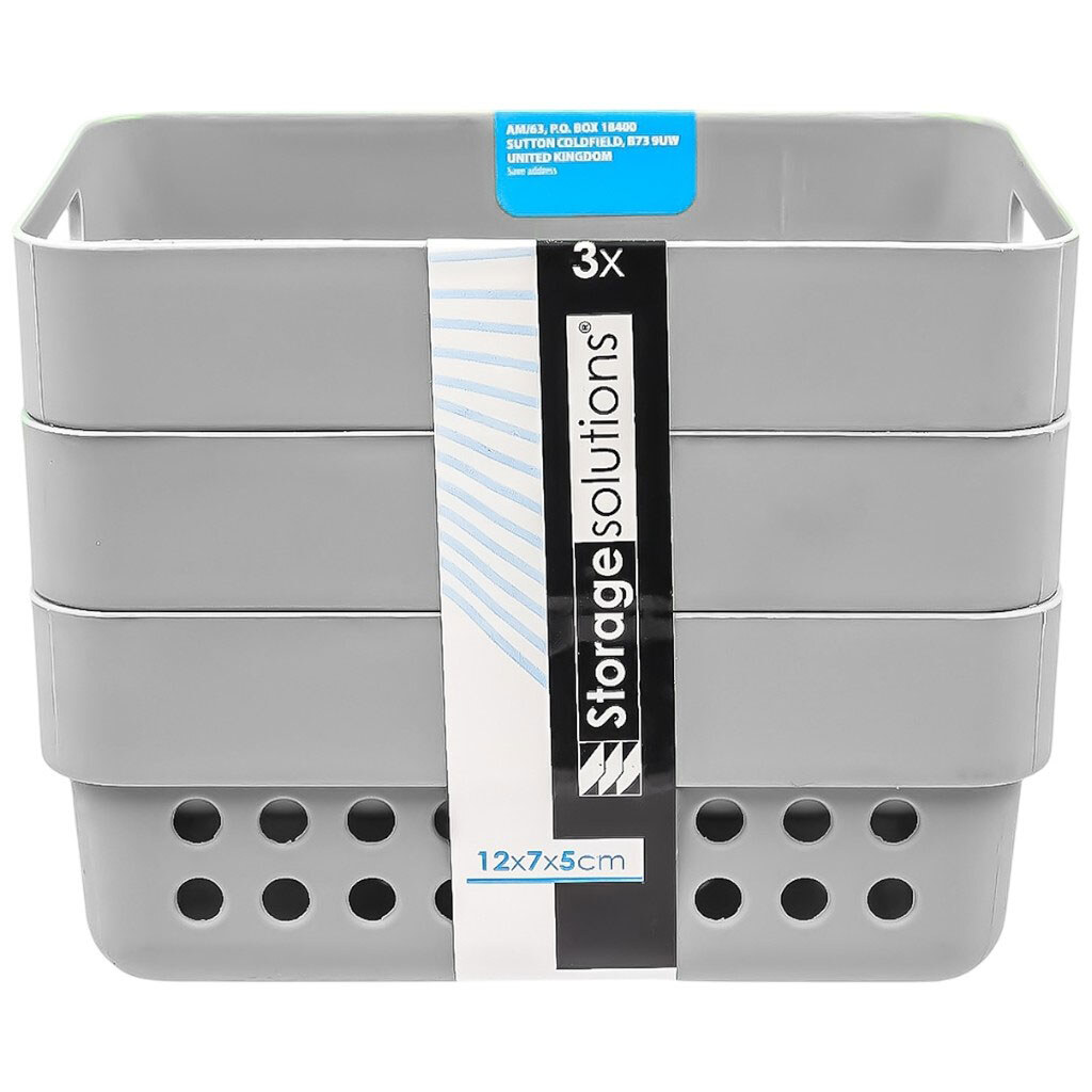 Набор корзин для хранения пластиковых Storage Solutions, 350 мл - № 4 Набор корзин для хранения пластиковых Storage Solutions, 350 мл - № 4