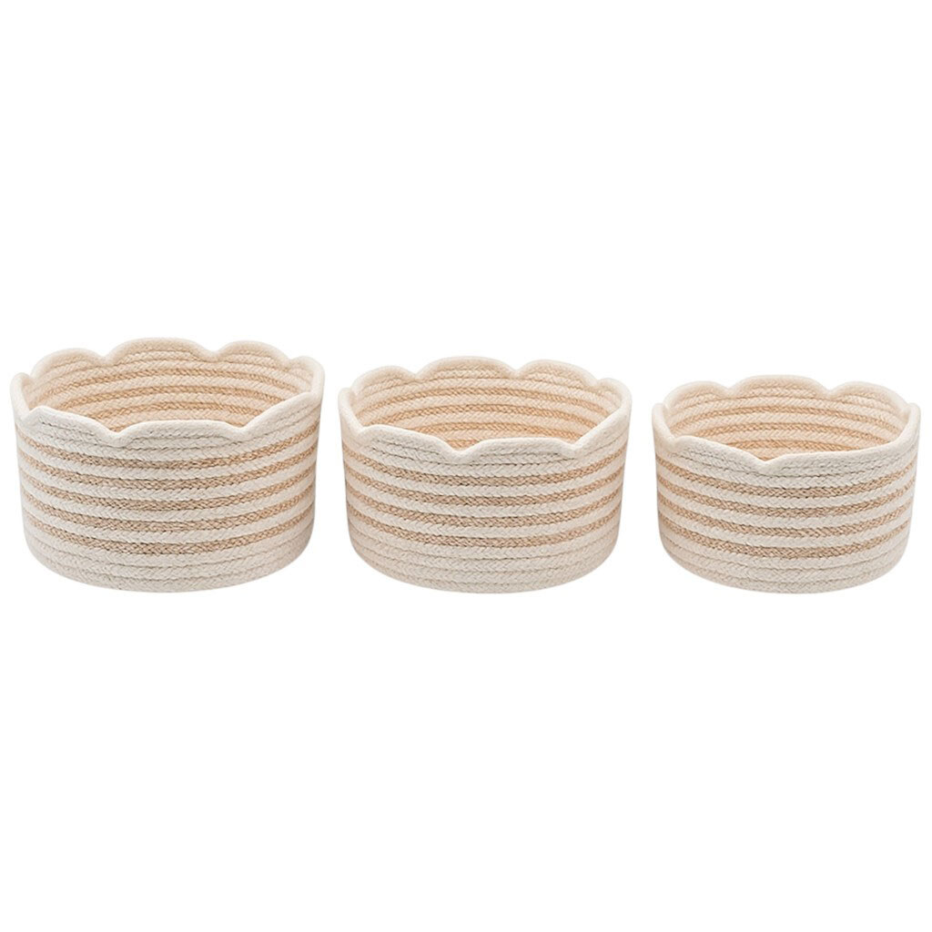 Набор корзин плетеных круглых H&S - № 2 Набор корзин плетеных круглых H&S - № 2