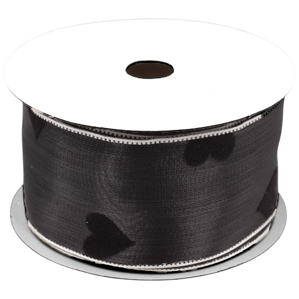 Лента для рукоделия Craft time "Сердечки", 3,8 см х 3 м - № 1 Лента для рукоделия Craft time "Сердечки", 3,8 см х 3 м - № 1