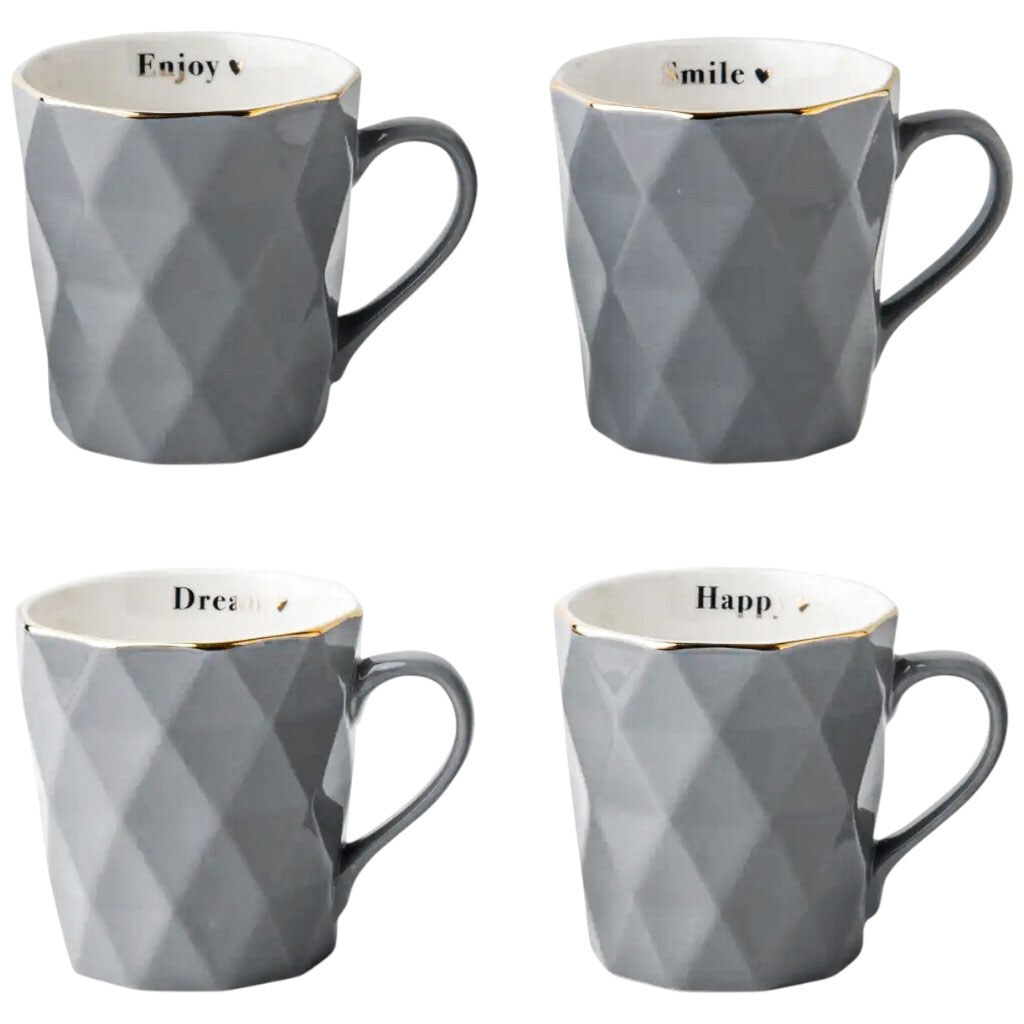 Чашка фарфоровая Vittora Ледяная, 330 мл - № 2 Чашка фарфоровая Vittora Ледяная, 330 мл - № 2