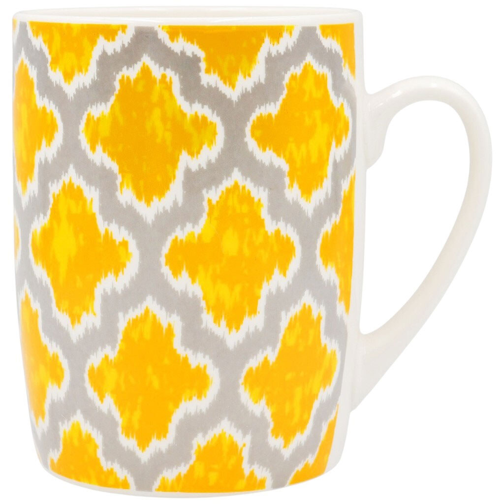 Чашка фарфоровая с цветным рисунком, 370 мл - № 1 Чашка фарфоровая с цветным рисунком, 370 мл - № 1