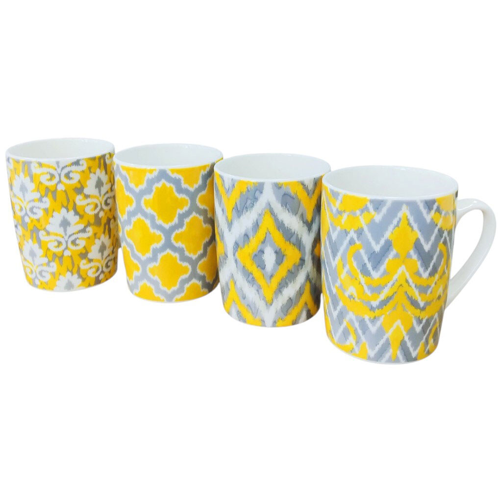 Чашка фарфоровая с цветным рисунком, 370 мл - № 2 Чашка фарфоровая с цветным рисунком, 370 мл - № 2