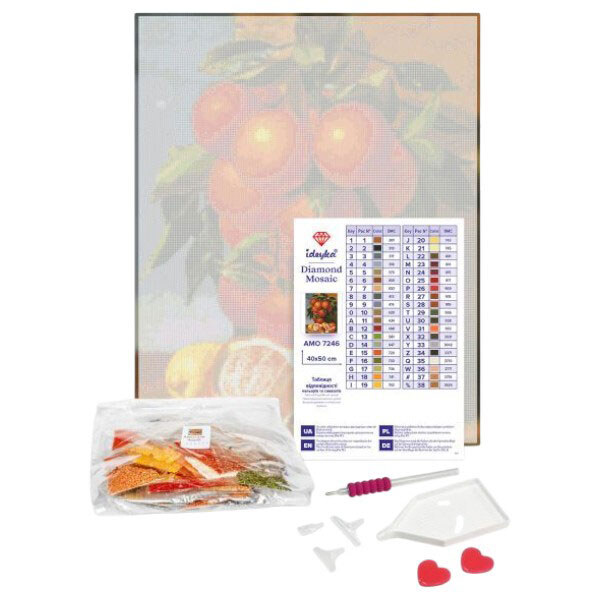 Алмазная мозаика "Балерина с красными пионами", 40х50см, Ідейка - № 2 Алмазная мозаика "Балерина с красными пионами", 40х50см, Ідейка - № 2