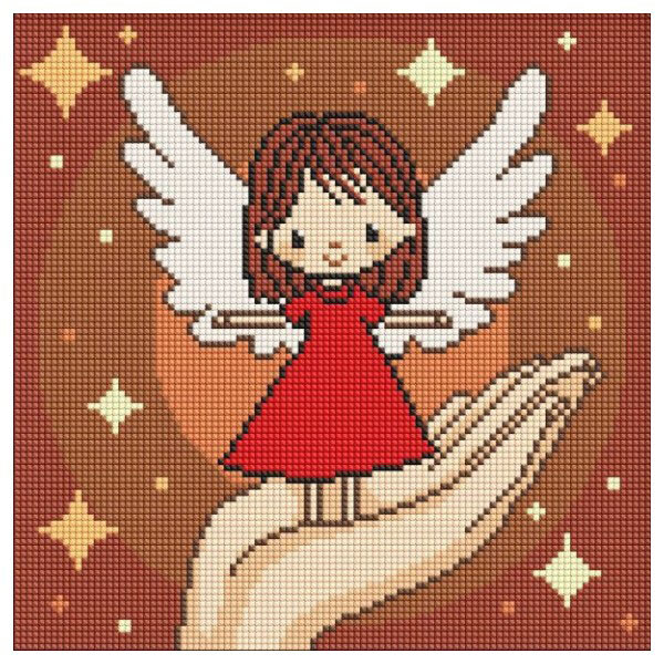 Алмазна мозаїка "Доланя дива", 30х30см, Ідейка - № 1 Алмазна мозаїка "Доланя дива", 30х30см, Ідейка - № 1