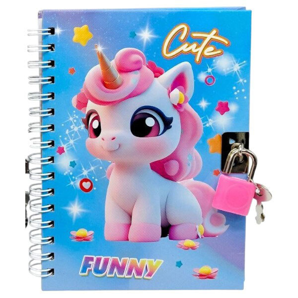 Блокнот на замочке, 48 л, 15х11,5 см, микс видов, Mic - № 2 Блокнот на замочке, 48 л, 15х11,5 см, микс видов, Mic - № 2