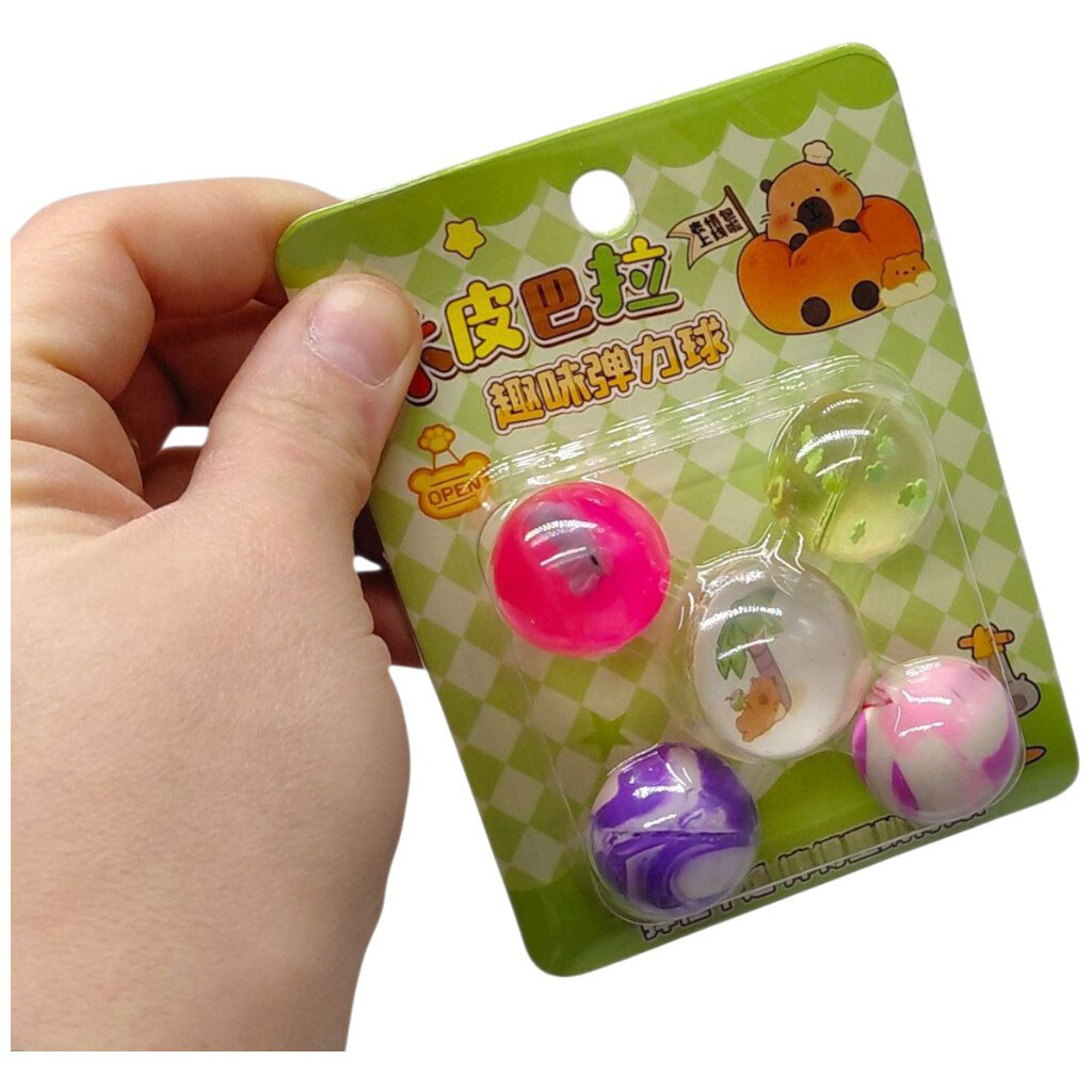 М'яч-стрибун, 5 штук на планшеті, мікс видів, Mic - № 2 М'яч-стрибун, 5 штук на планшеті, мікс видів, Mic - № 2