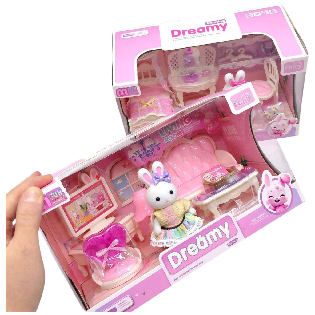 Набор мебели с флоксовой фигуркой "Dreamy", Вид 2, Fairy - № 2 Набор мебели с флоксовой фигуркой "Dreamy", Вид 2, Fairy - № 2