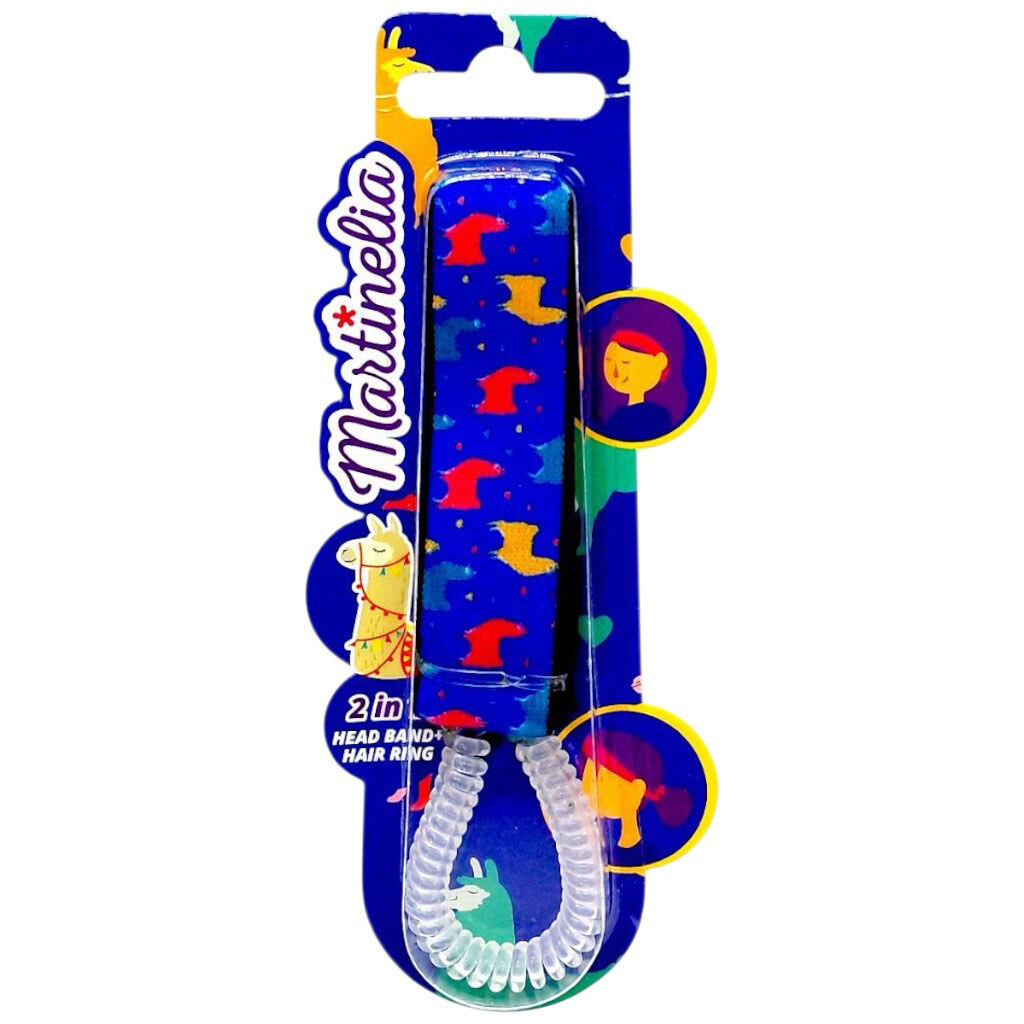 Обруч з резинкою для волосся "ЛАМА", Martinelia - № 1 Обруч з резинкою для волосся "ЛАМА", Martinelia - № 1