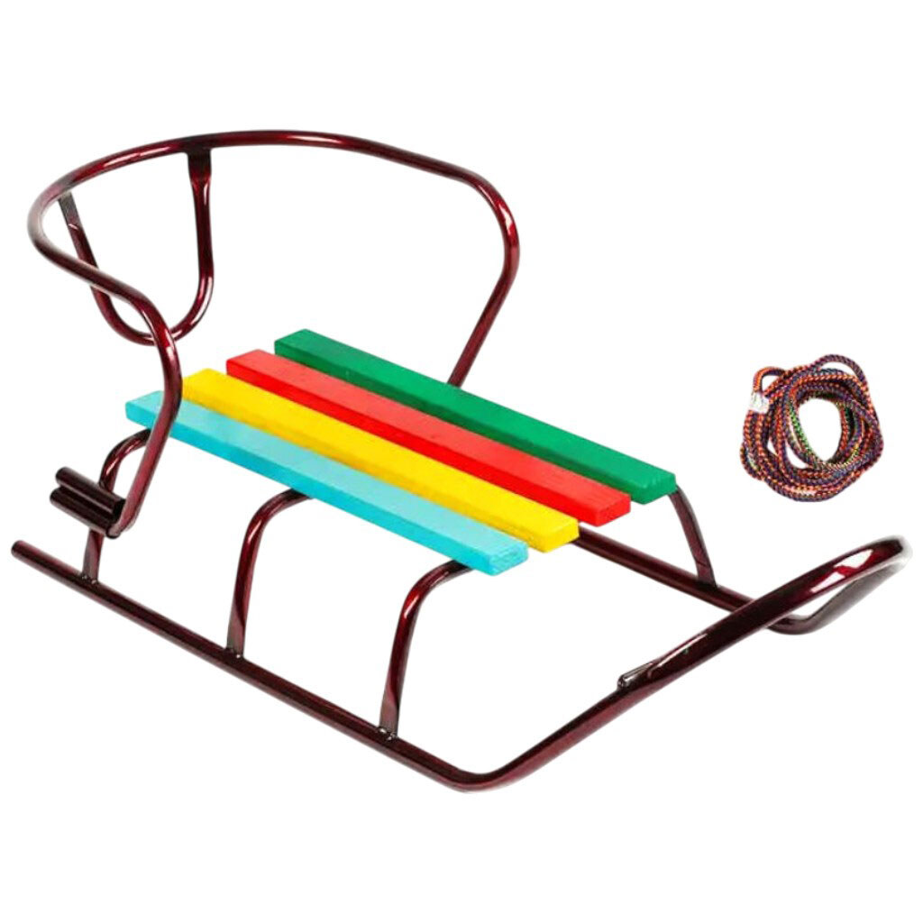 Санки "Люкс Классик", круглые полозья, без ручки, Mic - № 1 Санки "Люкс Классик", круглые полозья, без ручки, Mic - № 1