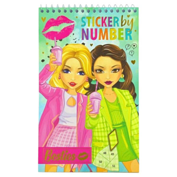 Стикербук по номерам "Summer", Besties - № 1 Стикербук по номерам "Summer", Besties - № 1