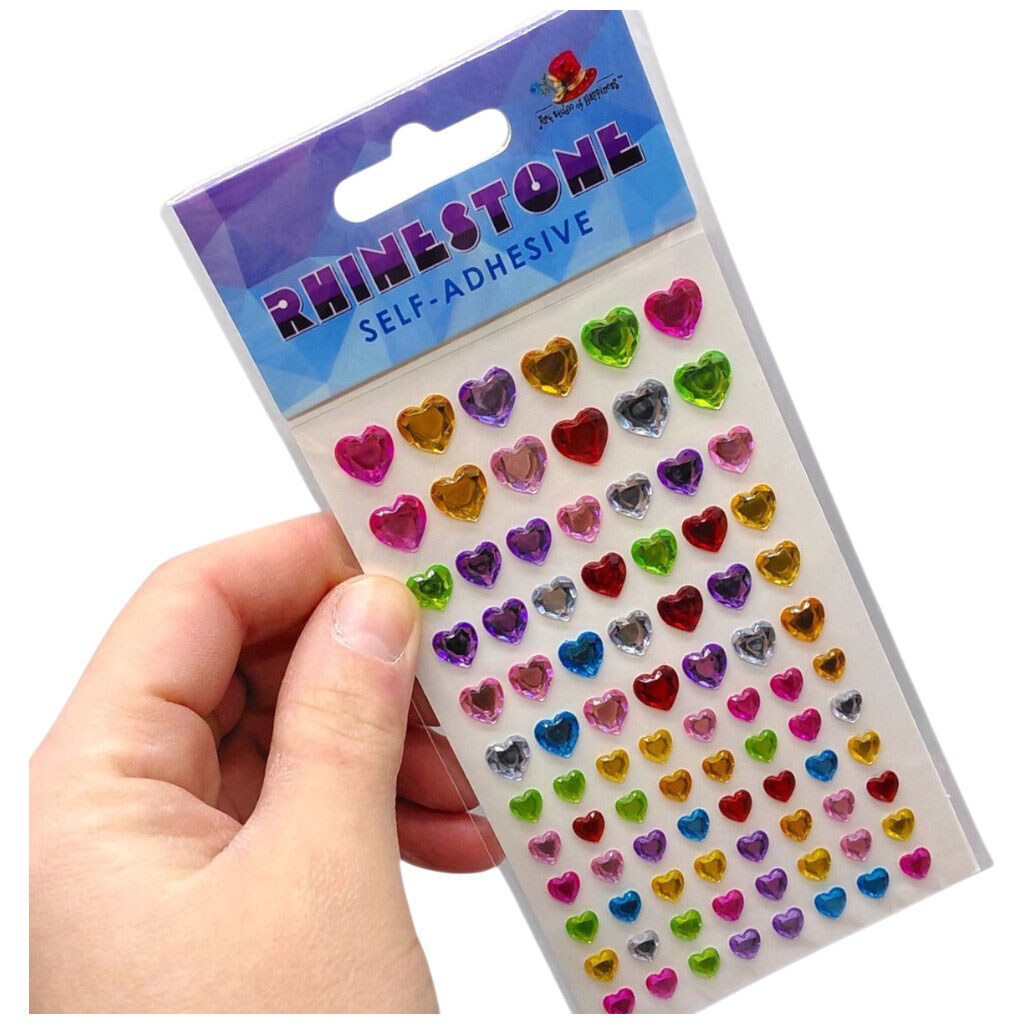 Стразы самоклеящиеся, "Сердечки", 13х7,5 см, Mic - № 2 Стразы самоклеящиеся, "Сердечки", 13х7,5 см, Mic - № 2