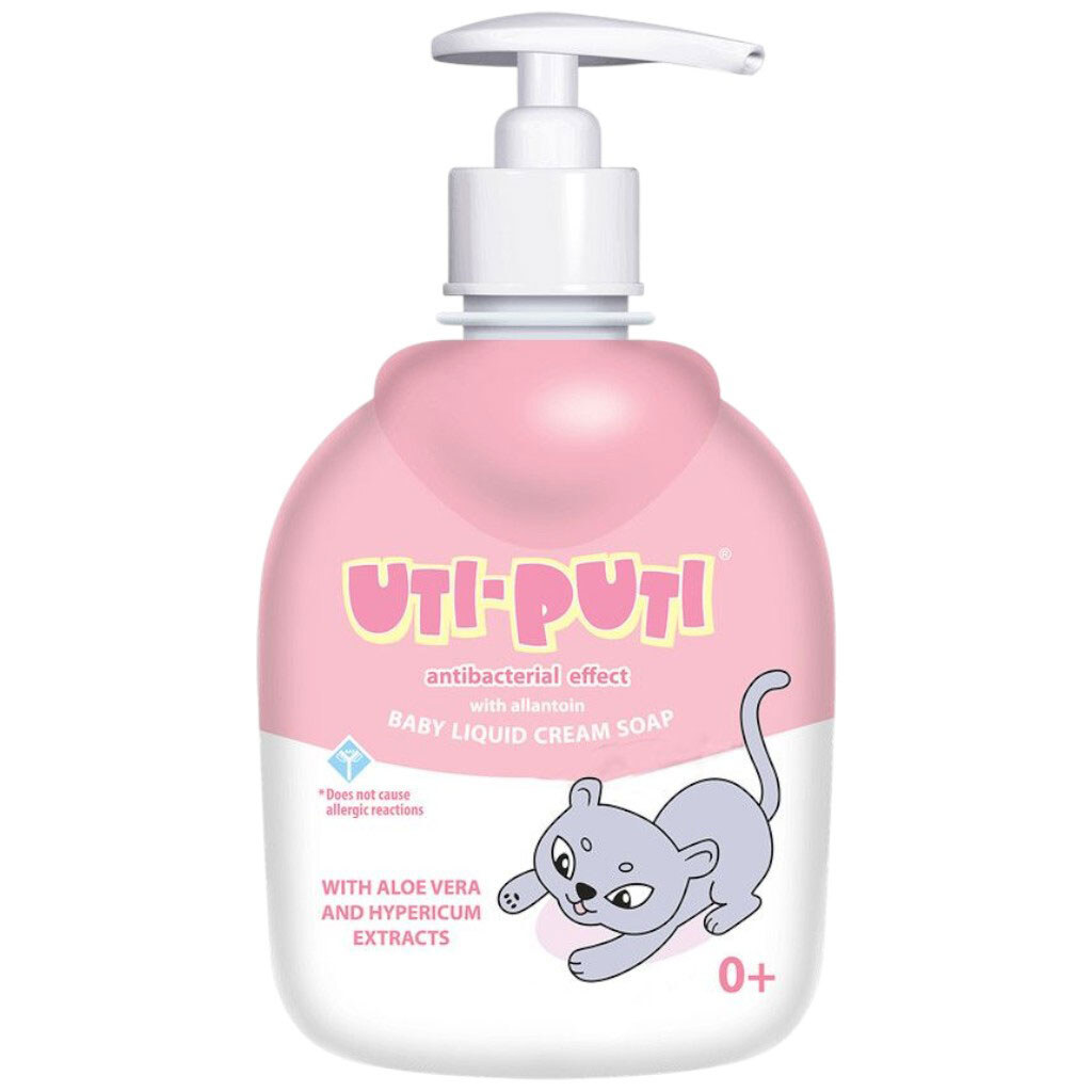 Мыло жидкое "Ути-Пути", 300г, с экстрактом алоэ вера и зверобоя - № 1 Мыло жидкое "Ути-Пути", 300г, с экстрактом алоэ вера и зверобоя - № 1