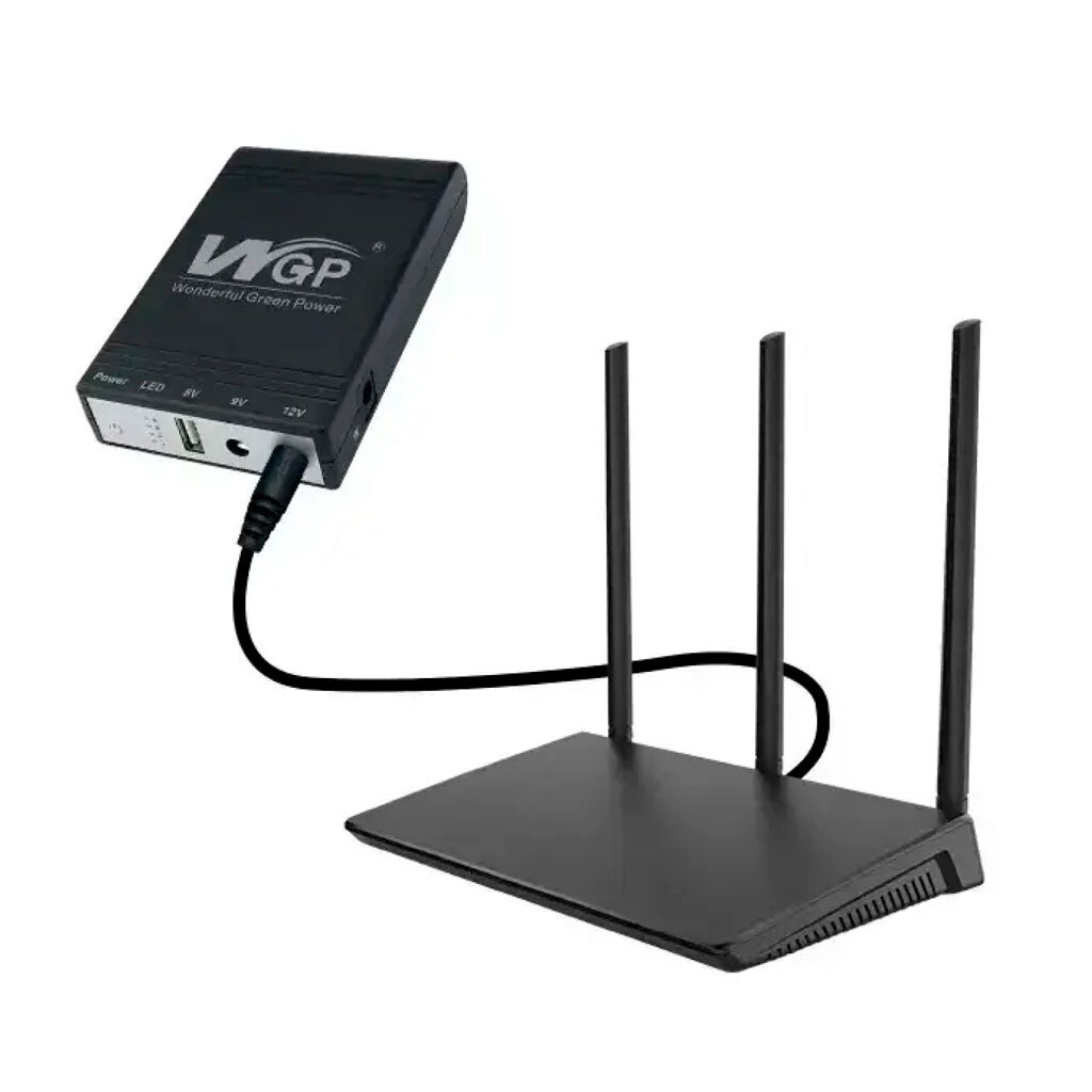 Резервный источник питания WGP Mini UPS103A, Черный - № 2 Резервный источник питания WGP Mini UPS103A, Черный - № 2