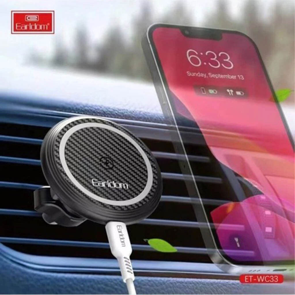 Утримувач (Холдер) Earldom ET-WC33 Gravity AirVent, Чорний - № 3 Утримувач (Холдер) Earldom ET-WC33 Gravity AirVent, Чорний - № 3