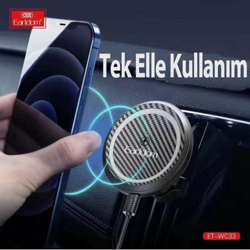 Утримувач (Холдер) Earldom ET-WC33 Gravity AirVent, Чорний - № 5 Утримувач (Холдер) Earldom ET-WC33 Gravity AirVent, Чорний - № 5