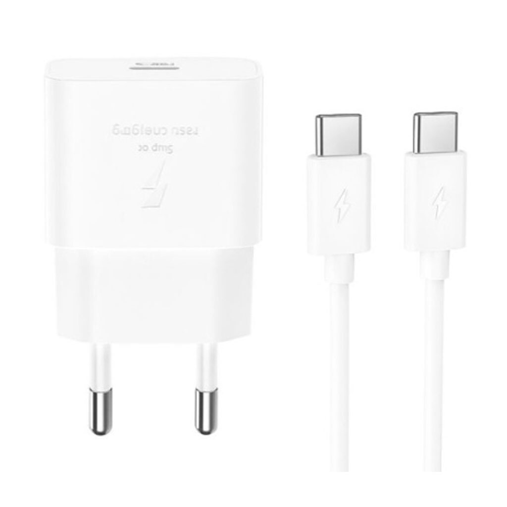 СЗУ XO L167, Type-C, З кабелем, Білий - № 1 СЗУ XO L167, Type-C, З кабелем, Білий - № 1