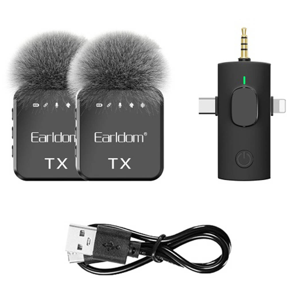 Микрофон петличный Earldom ET-MC-13, Черный - № 3 Микрофон петличный Earldom ET-MC-13, Черный - № 3