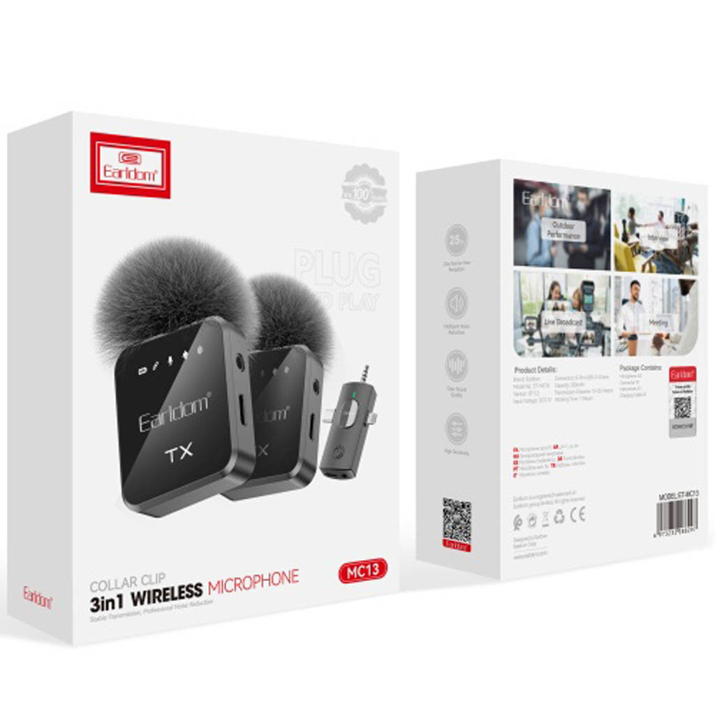 Микрофон петличный Earldom ET-MC-13, Черный - № 5 Микрофон петличный Earldom ET-MC-13, Черный - № 5