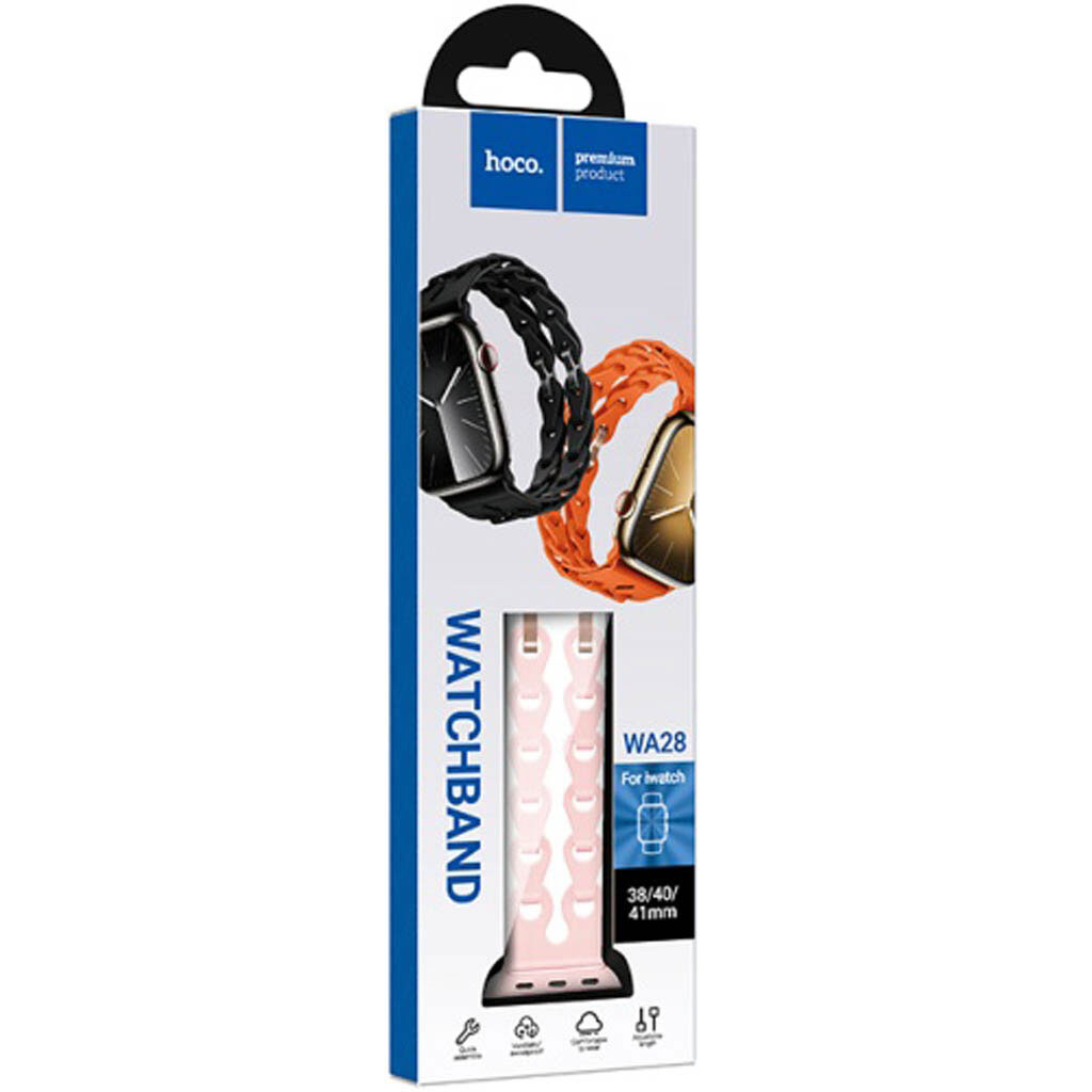 Ремінець Apple Watch 42 / Watch 44, Hoco iWatch WA28, Pink Sand, Рожевий - № 4 Ремінець Apple Watch 42 / Watch 44, Hoco iWatch WA28, Pink Sand, Рожевий - № 4