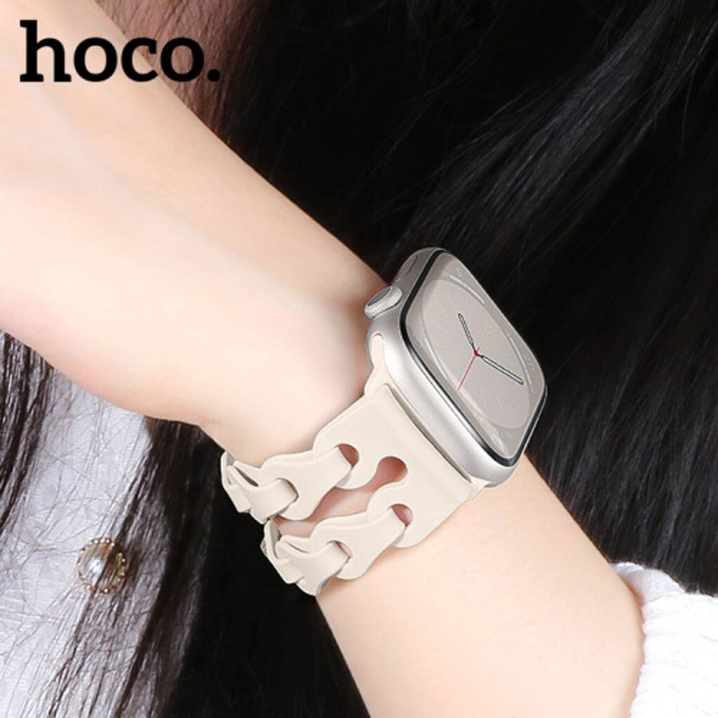Ремешок Apple Watch 42 / Watch 44, Hoco iWatch WA28, Star Color, Бежевый - № 4 Ремешок Apple Watch 42 / Watch 44, Hoco iWatch WA28, Star Color, Бежевый - № 4