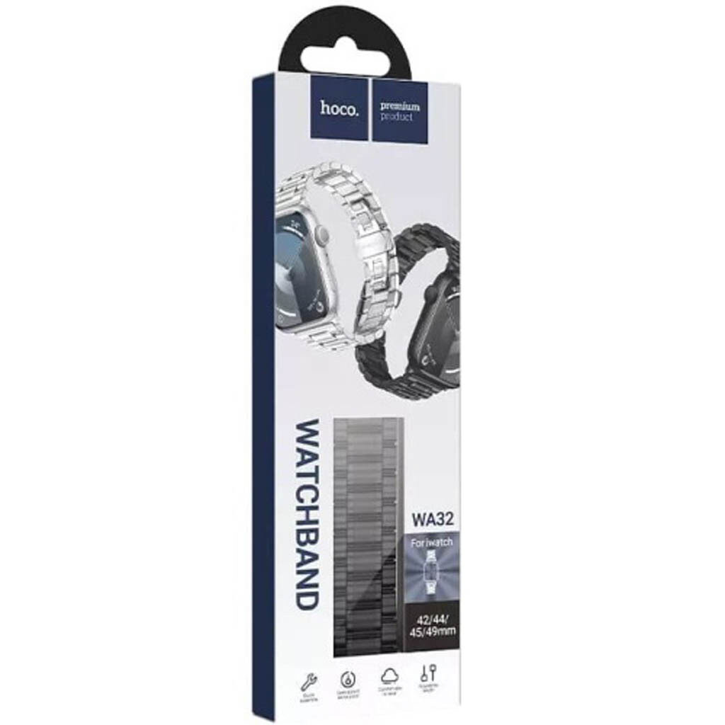 Ремешок Apple Watch 38 / Watch 40, Hoco iWatch WA32, Черный - № 4 Ремешок Apple Watch 38 / Watch 40, Hoco iWatch WA32, Черный - № 4
