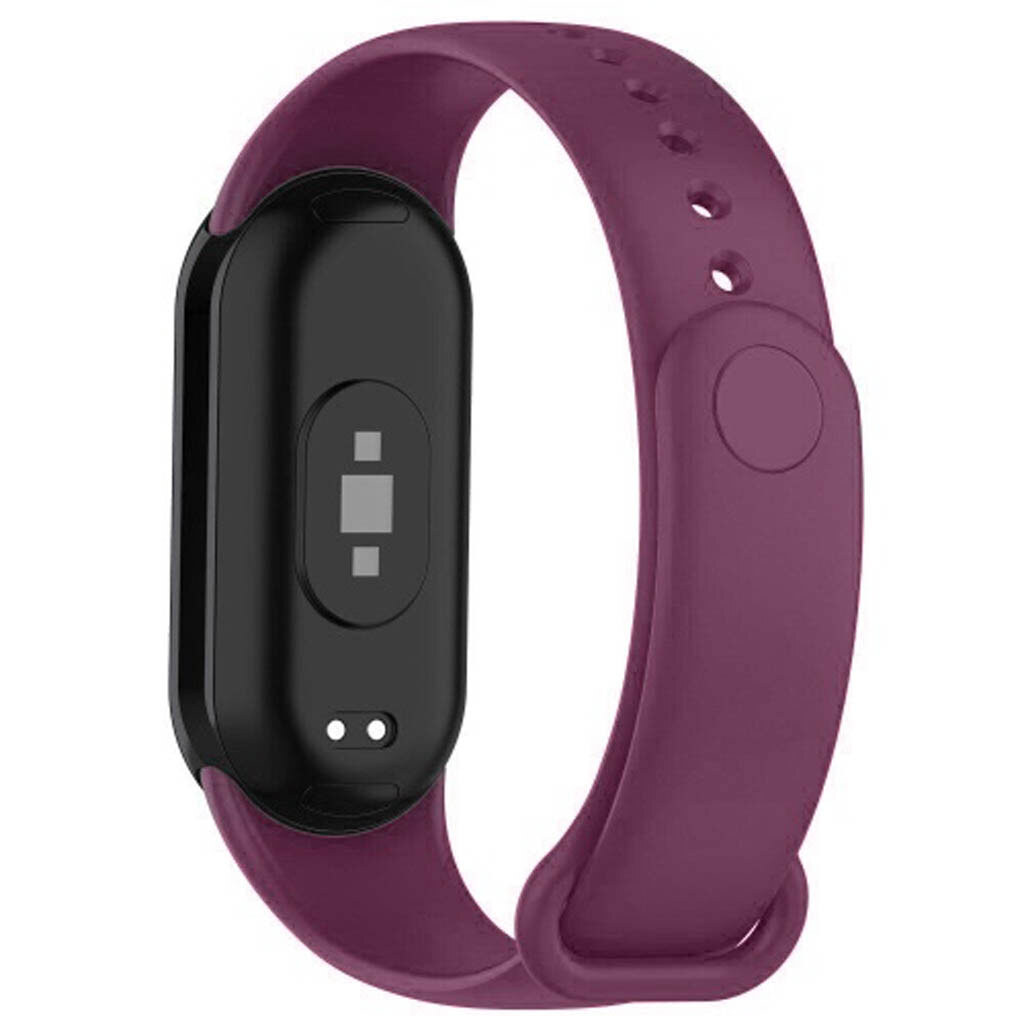 Ремінець Xiaomi Mi Band 8 / Mi Band 9, Silicone, Wine Red, Червоний - № 2 Ремінець Xiaomi Mi Band 8 / Mi Band 9, Silicone, Wine Red, Червоний - № 2